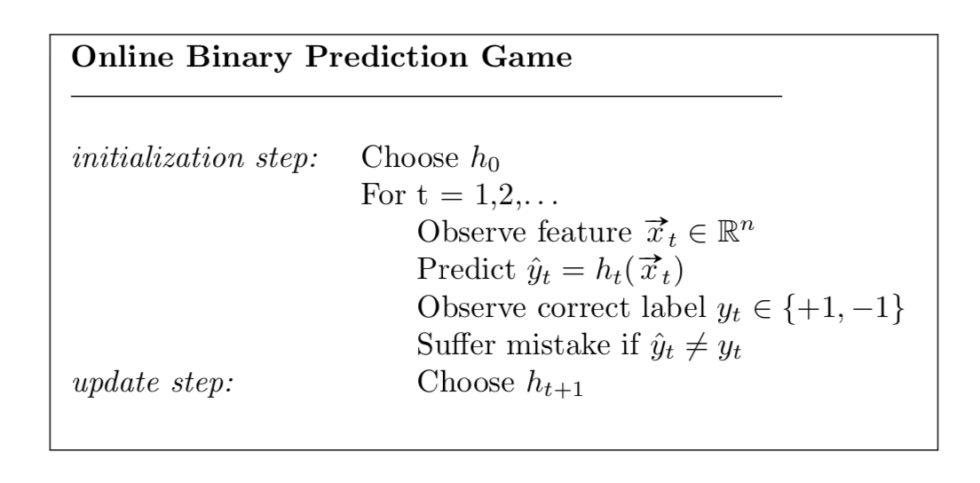 Online Binary Prediction Game
